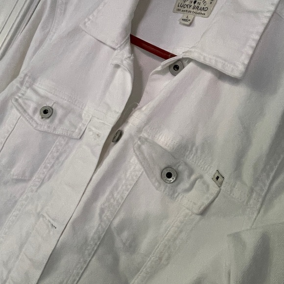 lucky Brand white jean jacket - Picture 2 of 3